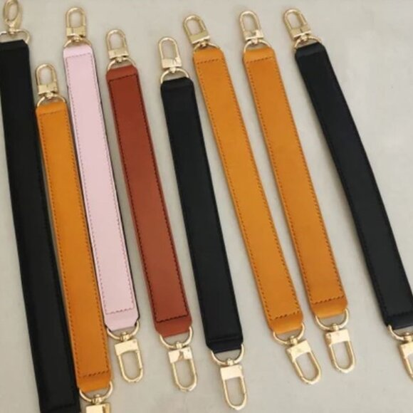 New 3/4" Black Vachetta Leather Replacement Handbag Strap 43” Long - Picture 7 of 7